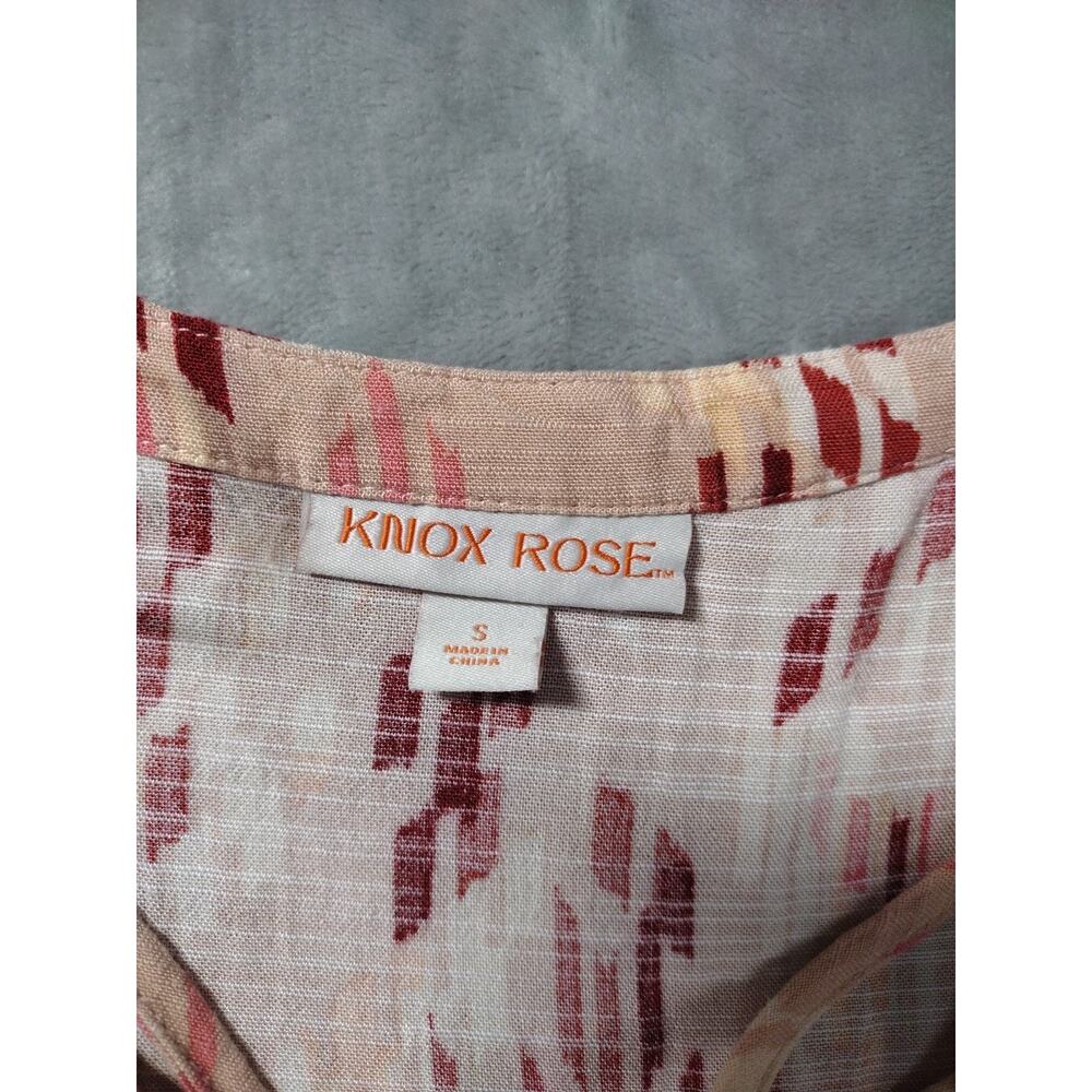 Knox Rose Maxi Dress Womens S Geometric Pink Red Peach Sundress Boho Cottagecore - Picture 3 of 10